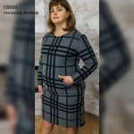 Сукня в клітинку зелена полоска